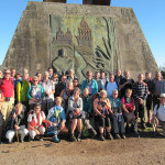 Peregrinos en Monte do Gozo